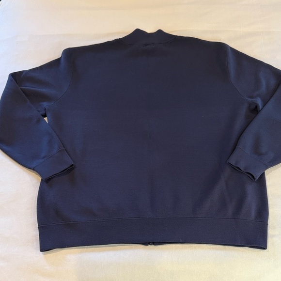 United Colors of Benetton Full Zip Jacket Blue Sweater Cardigan Men’s XXL - Picture 3 of 14